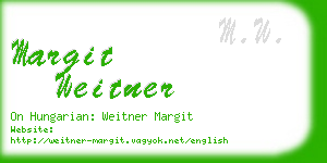 margit weitner business card